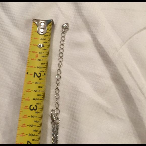 Silver Hanging Crytal Necklace - Picture 5 of 5